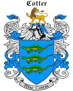 Cotter family crest