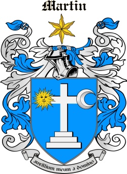 MARTYN family crest MARTYN family crest