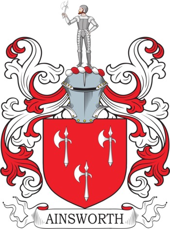 Ainsworth family crest Ainsworth family crest