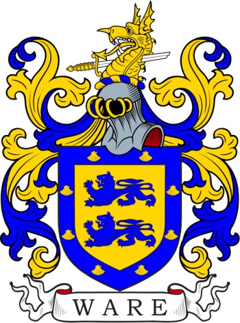 WARE family crest WARE family crest