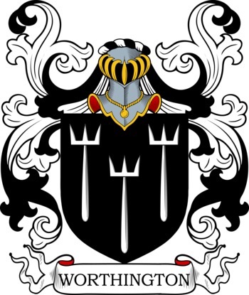 WORTHINGTON family crest WORTHINGTON family crest