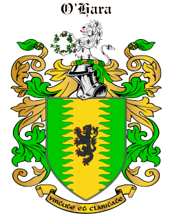 O'HARA family crest O'HARA family crest